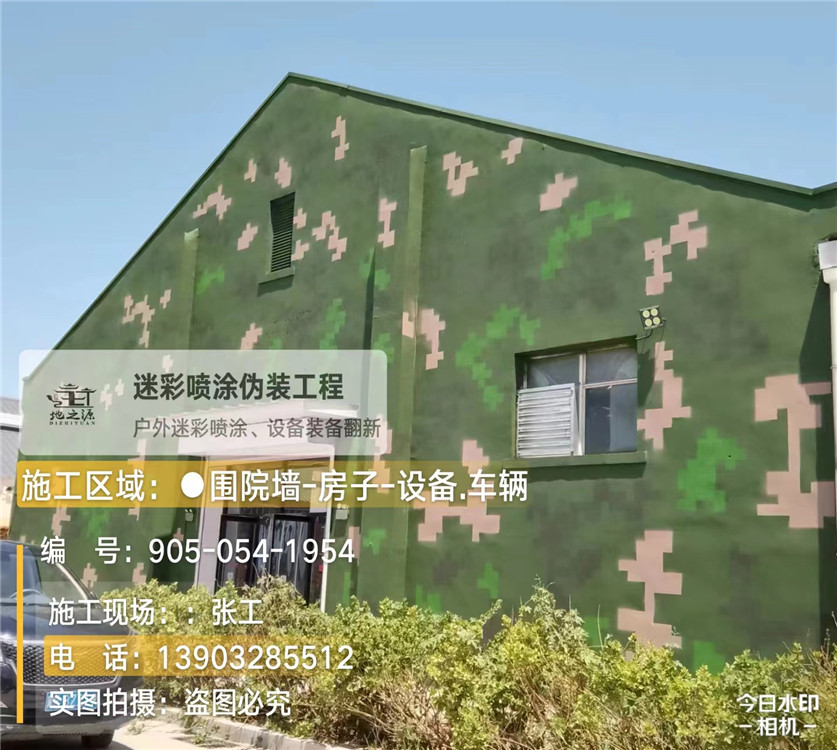 云浮外墙数码迷彩漆施工报价清单（100㎡标准墙面测算）